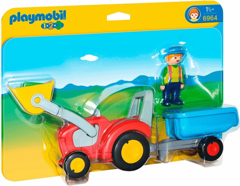 playmobil-1-2-3-traktor-mit-anhaenger-6964